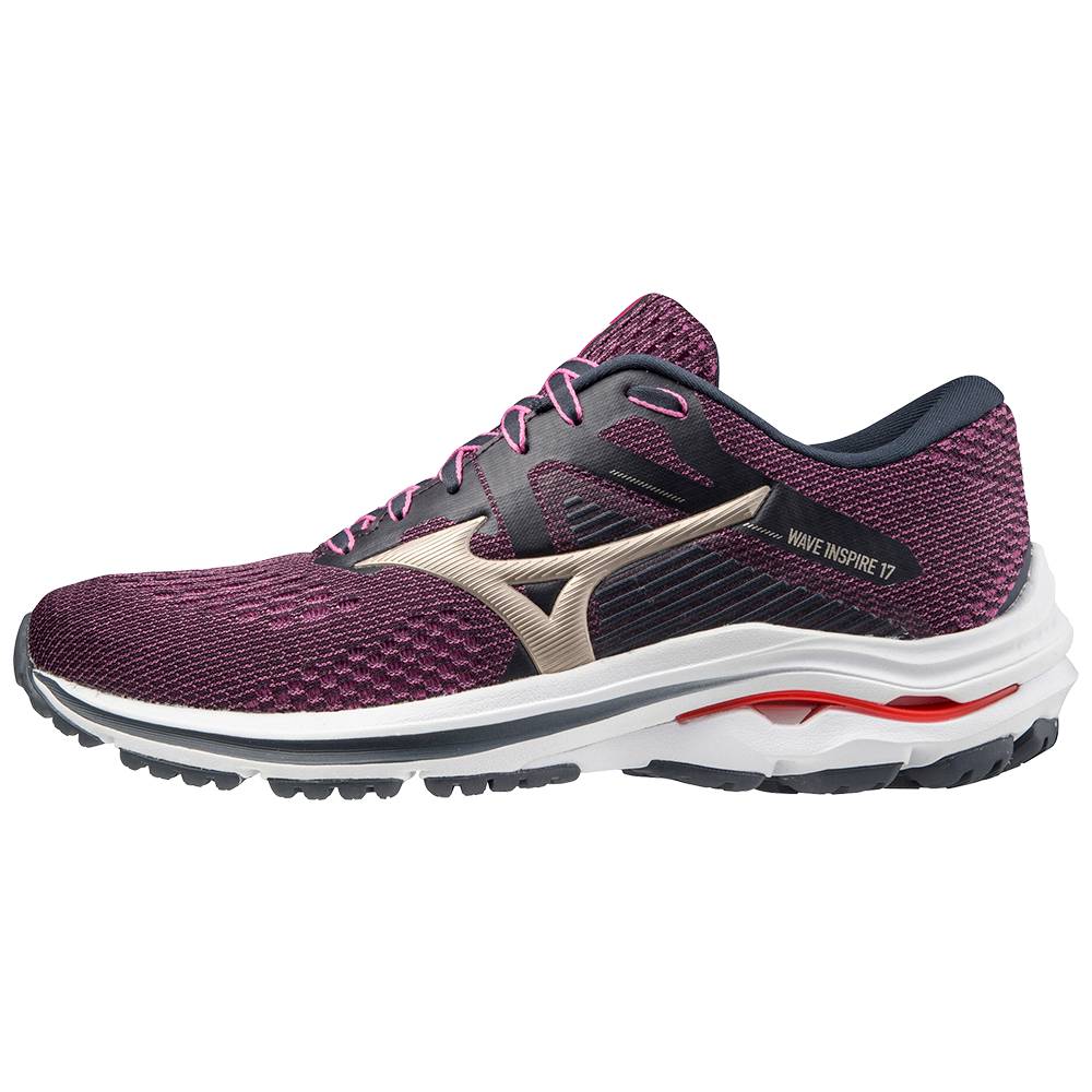 Womens Mizuno Wave Inspire 17 Running Shoes Purple/White Philippines (LMPTVX035)